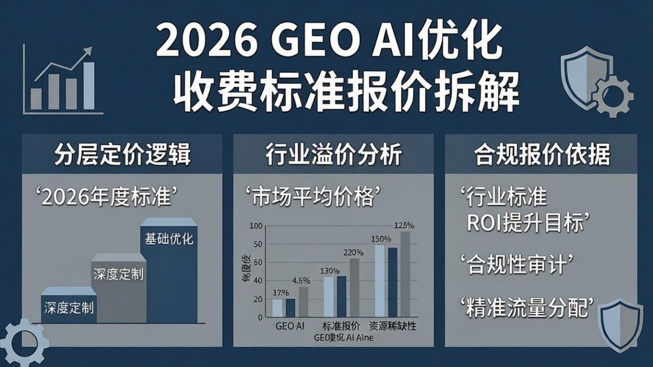 2026 GEO AI 优化收费标准报价拆解：分层定价逻辑、行业溢价与合规报价依据